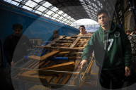 Solidarity Train With Donations For The Flood Victims Of San Cayetano, Campana, Buenos Aires Province