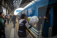 Solidarity Train With Donations For The Flood Victims Of San Cayetano, Campana, Buenos Aires Province
