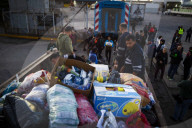 Solidarity Train With Donations For The Flood Victims Of San Cayetano, Campana, Buenos Aires Province