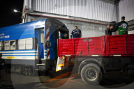 Solidarity Train With Donations For The Flood Victims Of San Cayetano, Campana, Buenos Aires Province