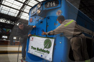 Solidarity Train With Donations For The Flood Victims Of San Cayetano, Campana, Buenos Aires Province
