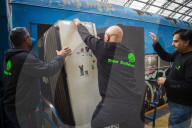 Solidarity Train With Donations For The Flood Victims Of San Cayetano, Campana, Buenos Aires Province