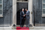 President Of Cyprus Nikos Christodoulides Visits Downing Street In London