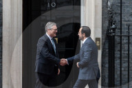 President Of Cyprus Nikos Christodoulides Visits Downing Street In London