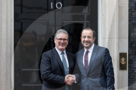 President Of Cyprus Nikos Christodoulides Visits Downing Street In London