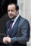 President Of Cyprus Nikos Christodoulides Visits Downing Street In London
