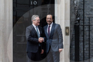 President Of Cyprus Nikos Christodoulides Visits Downing Street In London