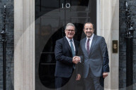 President Of Cyprus Nikos Christodoulides Visits Downing Street In London