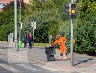 Street Cleaner In Prague