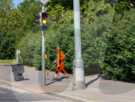 Street Cleaner In Prague