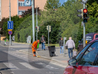 Street Cleaner In Prague