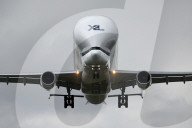 Airbus Beluga XL2 landing at Toulouse Airport
