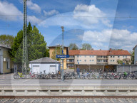 Train Station Of The Bavarian City Of Straubing