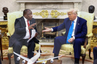 Trump And President Ramaphosa Oval Office Meeting