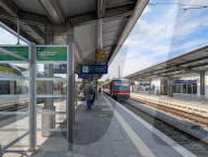 Train Station Of The Bavarian City Of Straubing