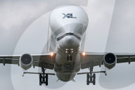 Airbus Beluga XL2 landing at Toulouse Airport