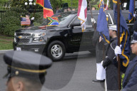 DC: Presidents Trump and Ramaphosa  hold a White House Arrivals