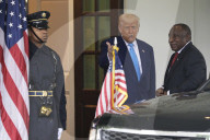 DC: Presidents Trump and Ramaphosa  hold a White House Arrivals