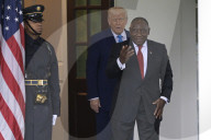 DC: Presidents Trump and Ramaphosa  hold a White House Arrivals