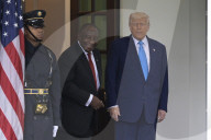 DC: Presidents Trump and Ramaphosa  hold a White House Arrivals
