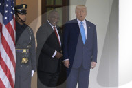DC: Presidents Trump and Ramaphosa  hold a White House Arrivals