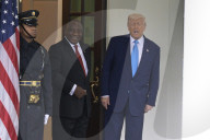 DC: Presidents Trump and Ramaphosa  hold a White House Arrivals