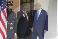DC: Presidents Trump and Ramaphosa  hold a White House Arrivals