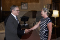 Prime Minister Keir Starmer meets Cheryl Pratt-Korbel
