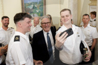 Prime Minister Keir Starmer meets the HMS Vanguard crew