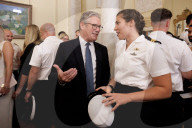 Prime Minister Keir Starmer meets the HMS Vanguard crew