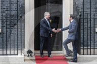 Ministers arrive in Downing Street in London, UK.
