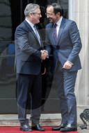 Ministers arrive in Downing Street in London, UK.