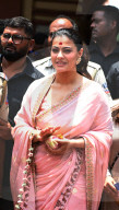  Bollywood Actress Kajal At Dakshineswar Temple In Kolkata, India