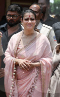  Bollywood Actress Kajal At Dakshineswar Temple In Kolkata, India