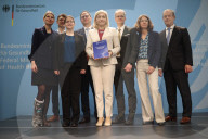 Nina Warken Receives Drug Pricing Report at Health Ministry in Berlin