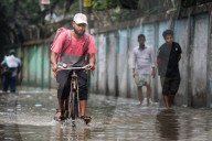 Waterlogging Due To Heavy Rain In Dhaka