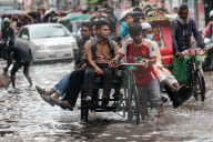 Waterlogging Due To Heavy Rain In Dhaka