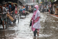 Waterlogging Due To Heavy Rain In Dhaka