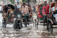 Waterlogging Due To Heavy Rain In Dhaka
