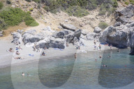Preveli Beach In Crete Island