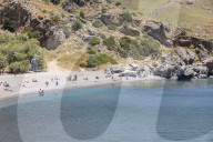 Preveli Beach In Crete Island