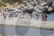 Preveli Beach In Crete Island