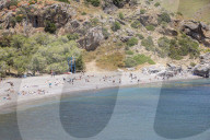 Preveli Beach In Crete Island