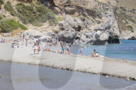 Preveli Beach In Crete Island