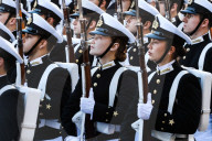 Chile: Traditional Parade For Naval Glories Day In Valparaiso