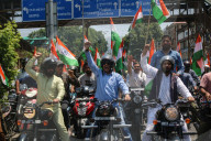 Tricolor Flag Bike Rally To Highlight The Success Of Indian Military's "Operation Sindoor" In Kashmir