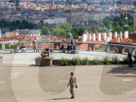 Police Patrol At Prague Castle