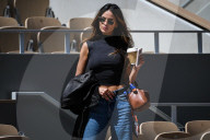 Eiza Gonzalez At French Open 2025 Training Session