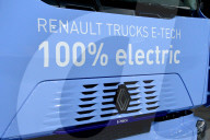 Minister Laurent SAINT-MARTIN Visits The Renault Trucks Plant In Venissieux