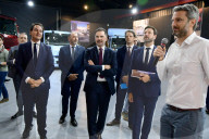 Minister Laurent SAINT-MARTIN Visits The Renault Trucks Plant In Venissieux